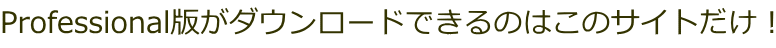 Professional版がダウンロードできるのはこのサイトだけ！
